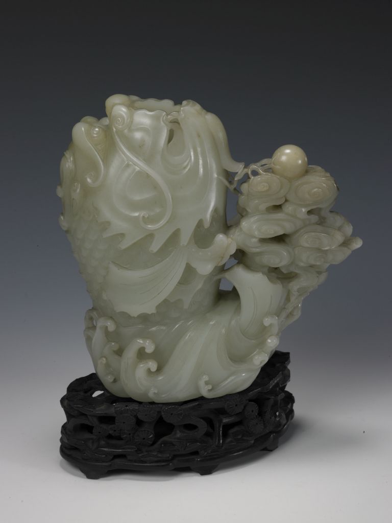 图片[2]-Blue jade dragon head fish flower-China Archive